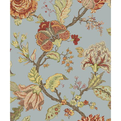Lana Jacobean Blue Dusk Wallpaper